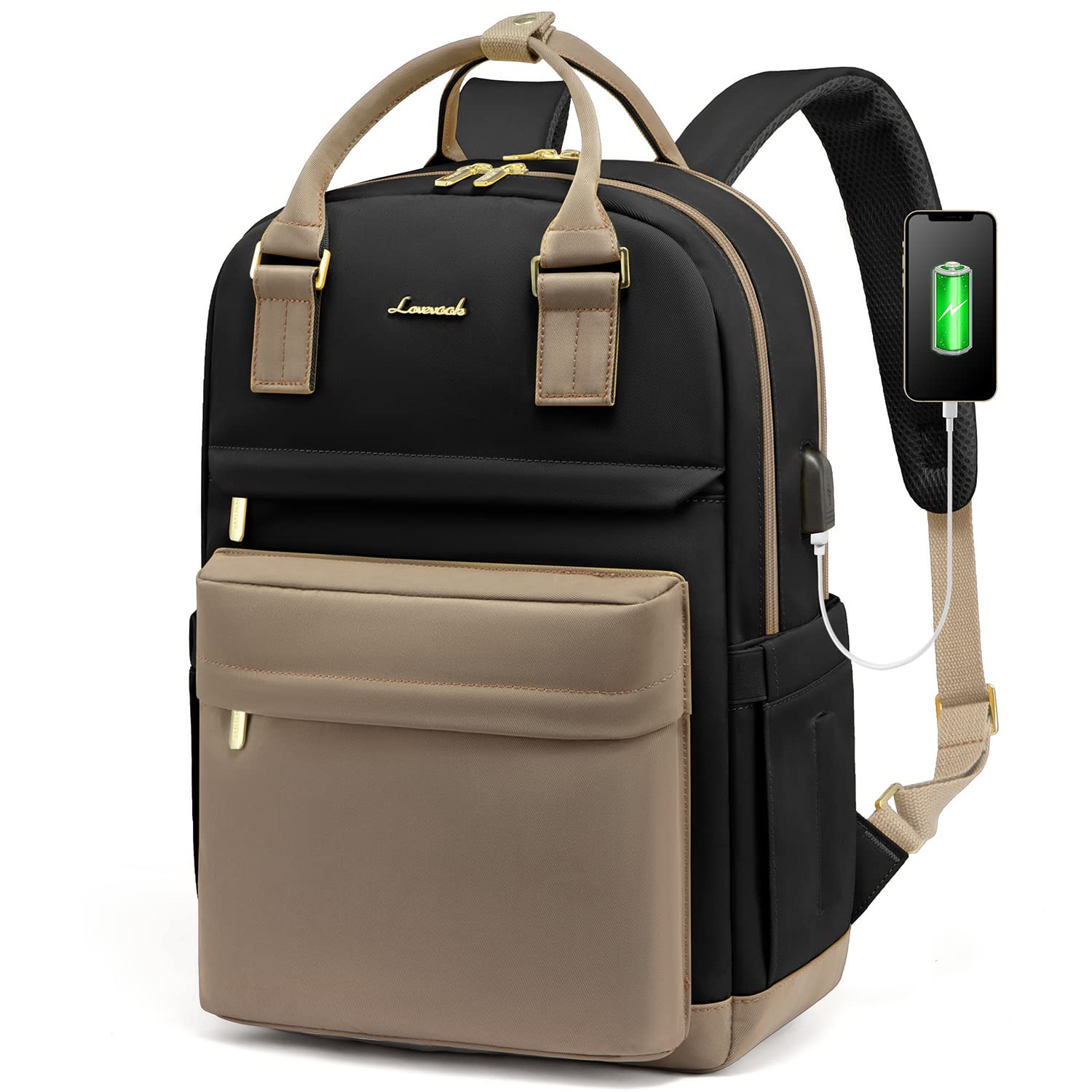 Foto 2 pulgar | Mochila para Laptop Lovevook Impermeable con Puerto Usb 15,6 Pulgadas - Venta Internacional