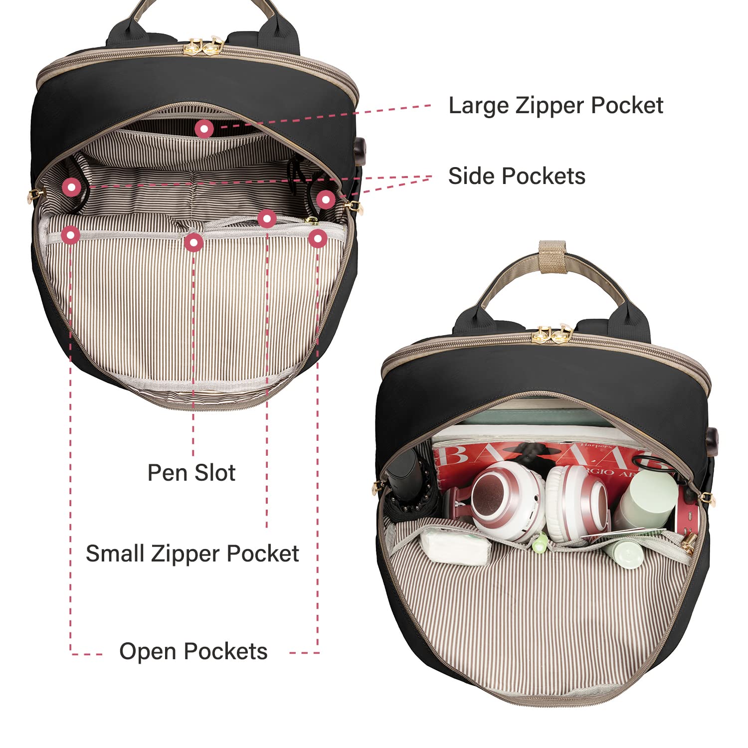 Foto 4 pulgar | Mochila para Laptop Lovevook Impermeable con Puerto Usb 15,6 Pulgadas - Venta Internacional