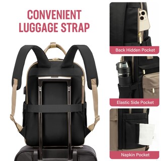 Foto 4 | Mochila para Laptop Lovevook Impermeable con Puerto Usb 15,6 Pulgadas - Venta Internacional
