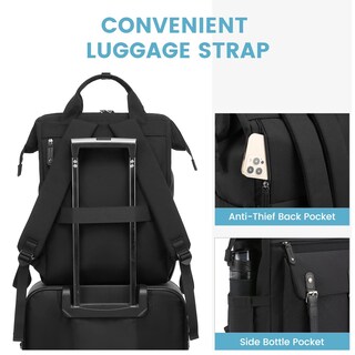 Foto 5 | Mochila para Laptop Lovevook 15,6 Pulgadas con Puerto Usb Negro - Venta Internacional