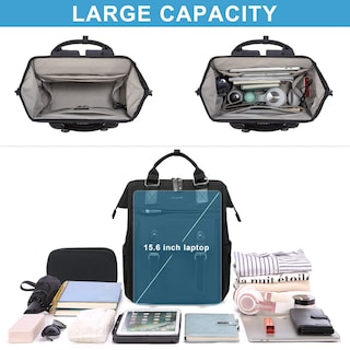 Foto 7 | Mochila para Laptop Lovevook 15,6 Pulgadas con Puerto Usb Negro - Venta Internacional