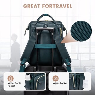 Foto 5 | Mochila para Laptop Lovevook 17 Pulgadas Verde Oscuro - Venta Internacional