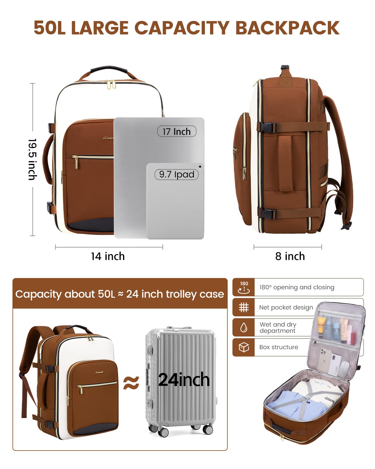 Foto 4 pulgar | Mochila Lovevook para Viaje - Venta Internacional