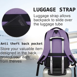 Foto 6 | Mochila para Laptop Volher Business Travel 15.6 Pulgadas - Venta Internacional