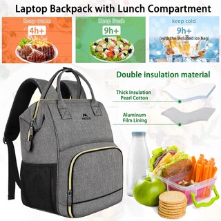 Foto 3 | Mochila Matein 17 Pulgadas con Puerto Usb - Venta Internacional