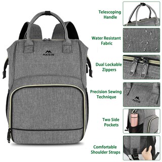 Foto 6 | Mochila Matein 17 Pulgadas con Puerto Usb - Venta Internacional