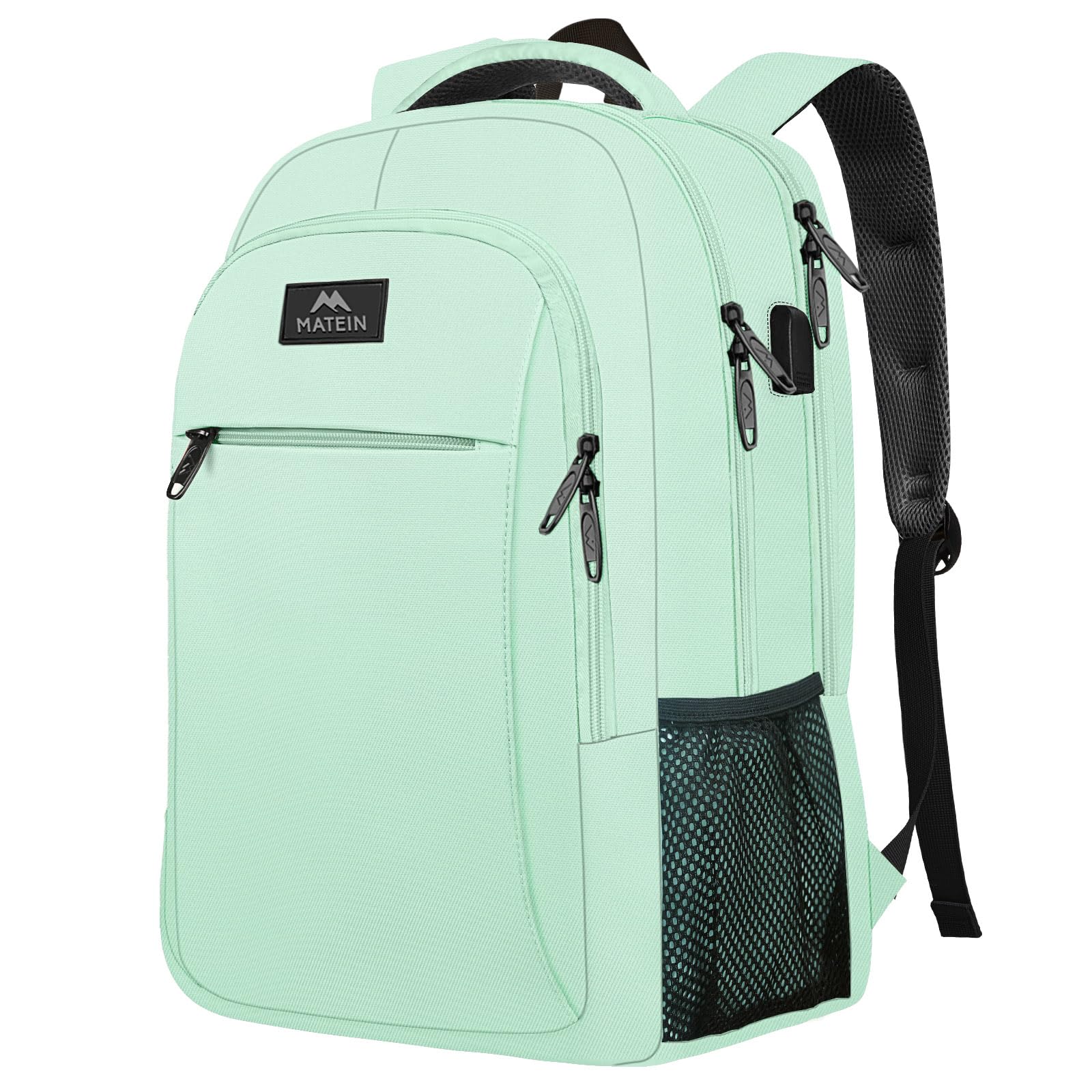 Foto 2 pulgar | Mochila Matein para Laptop 15.6 Pulgadas con Puerto Usb - Venta Internacional