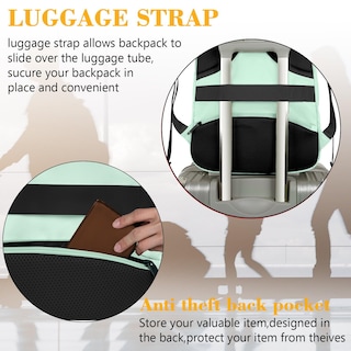Foto 2 | Mochila Matein para Laptop 15.6 Pulgadas con Puerto Usb - Venta Internacional