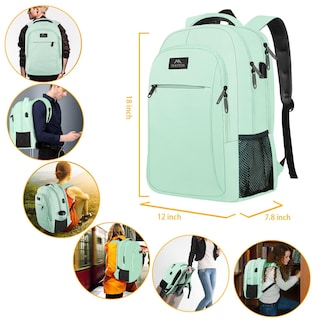 Foto 3 | Mochila Matein para Laptop 15.6 Pulgadas con Puerto Usb - Venta Internacional