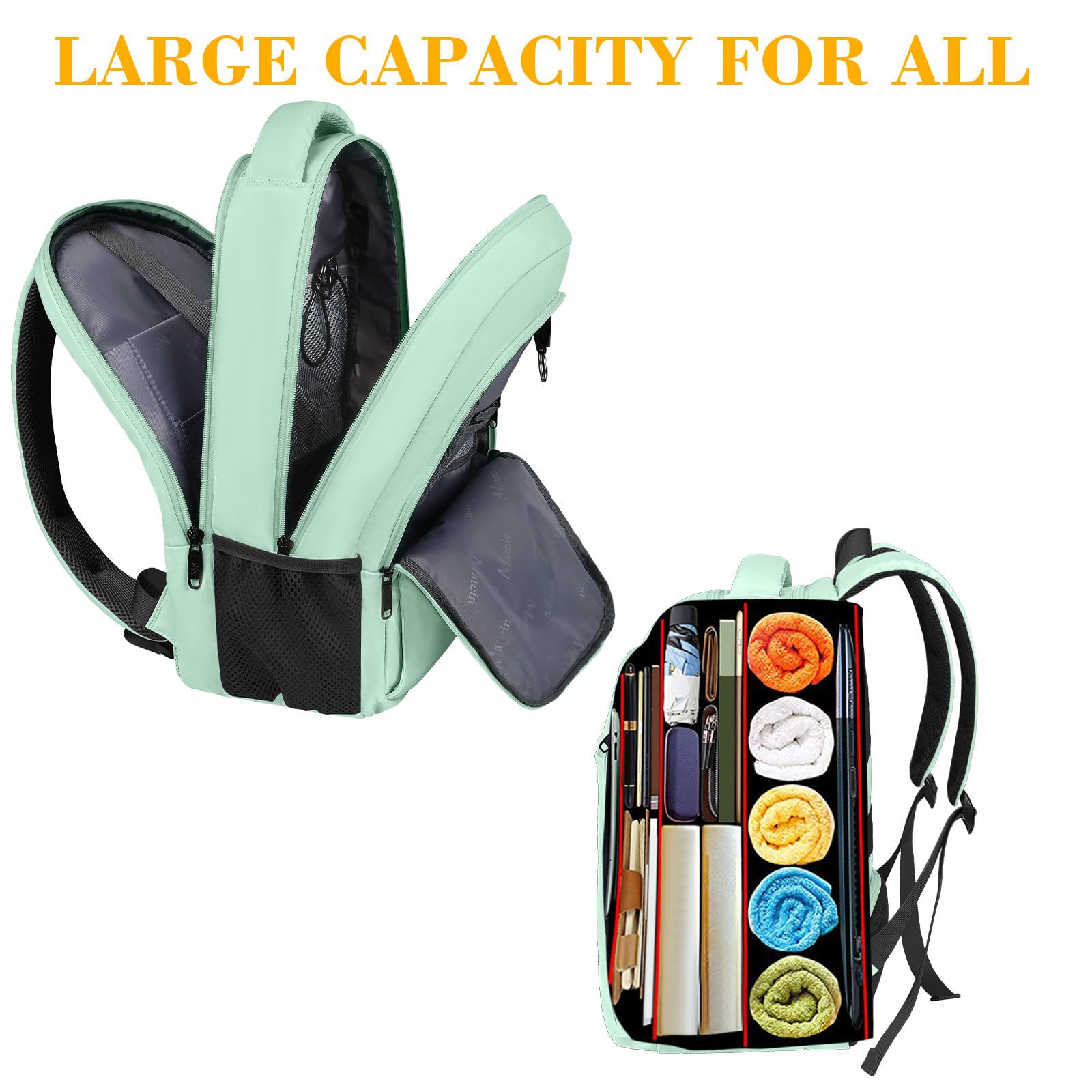 Foto 5 pulgar | Mochila Matein para Laptop 15.6 Pulgadas con Puerto Usb - Venta Internacional