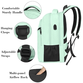 Foto 7 | Mochila Matein para Laptop 15.6 Pulgadas con Puerto Usb - Venta Internacional