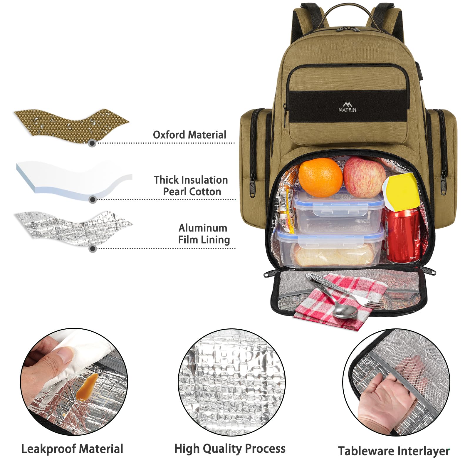 Foto 5 | Mochila Matein para Portátil 15,6 Pulgadas - Venta Internacional