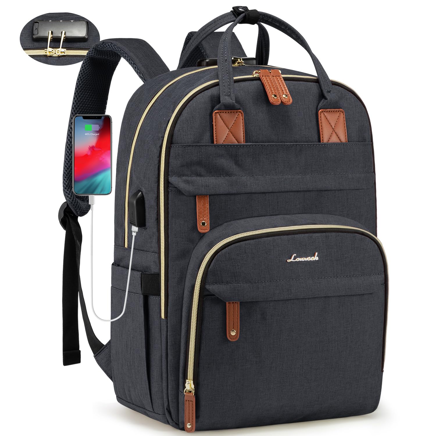 Foto 2 pulgar | Mochila para Portátil Lovevook Unisex Antirrobo 15.6 Pulgadas - Venta Internacional