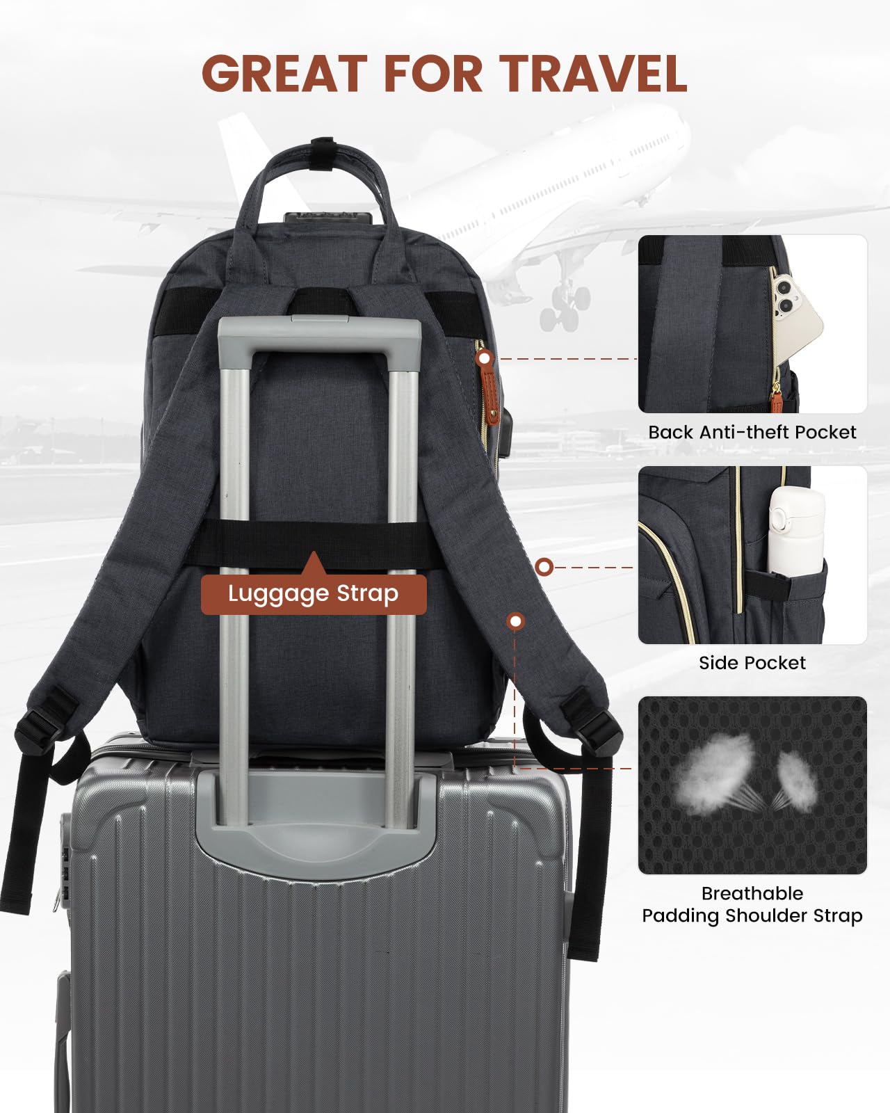 Foto 5 pulgar | Mochila para Portátil Lovevook Unisex Antirrobo 15.6 Pulgadas - Venta Internacional