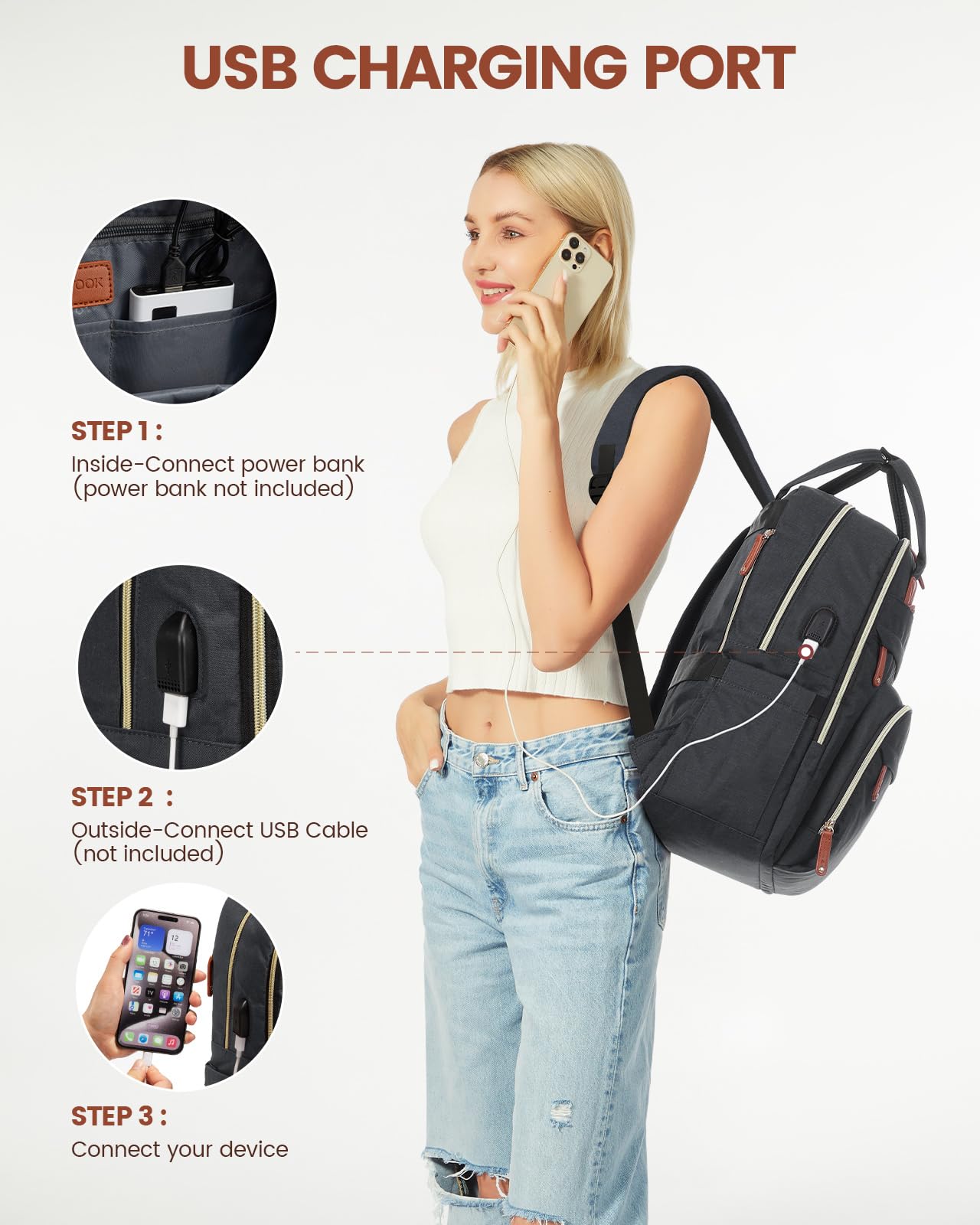 Foto 7 pulgar | Mochila para Portátil Lovevook Unisex Antirrobo 15.6 Pulgadas - Venta Internacional