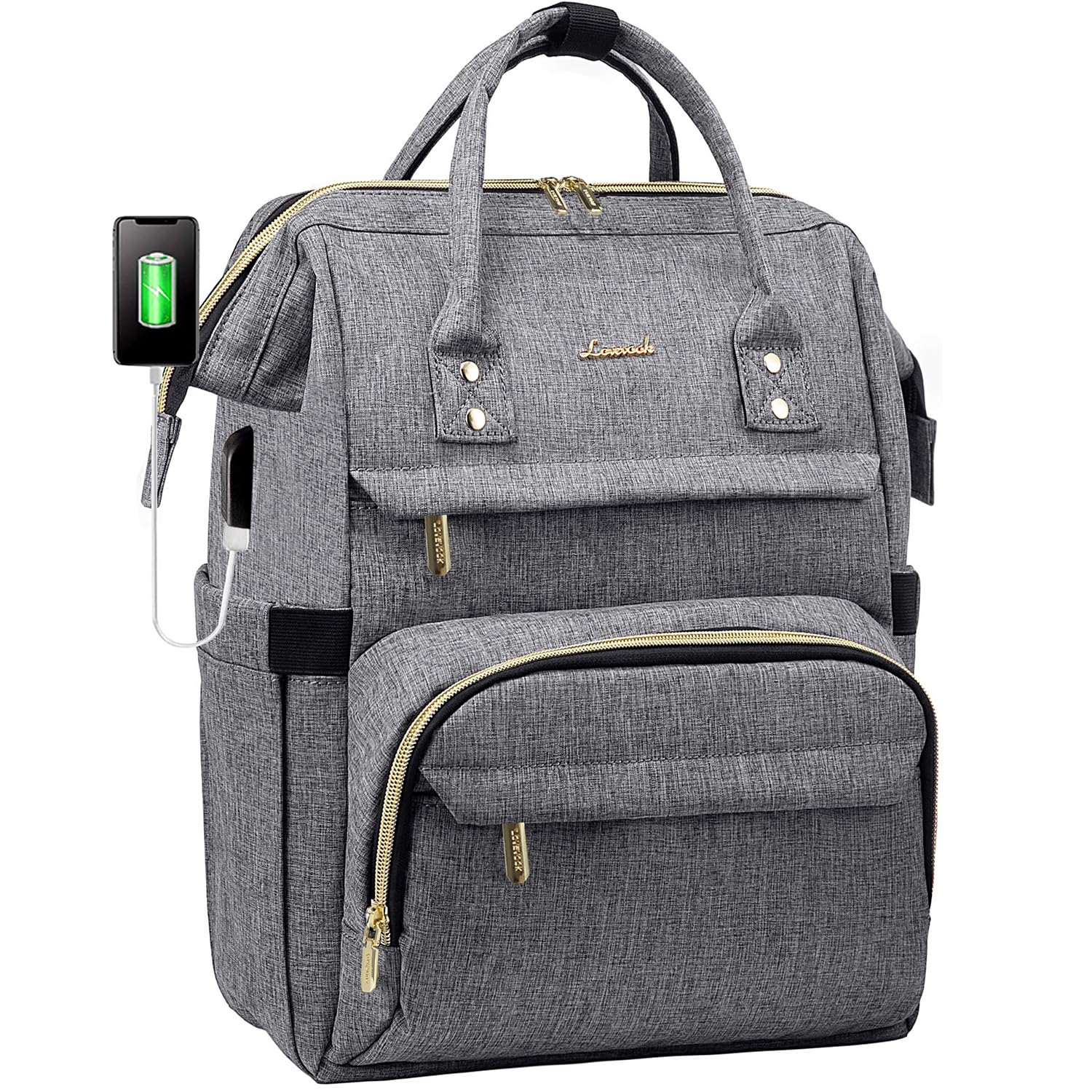 Foto 1 | Mochila para Laptop Lovevook 15.6 Pulgadas Impermeable Gris - Venta Internacional