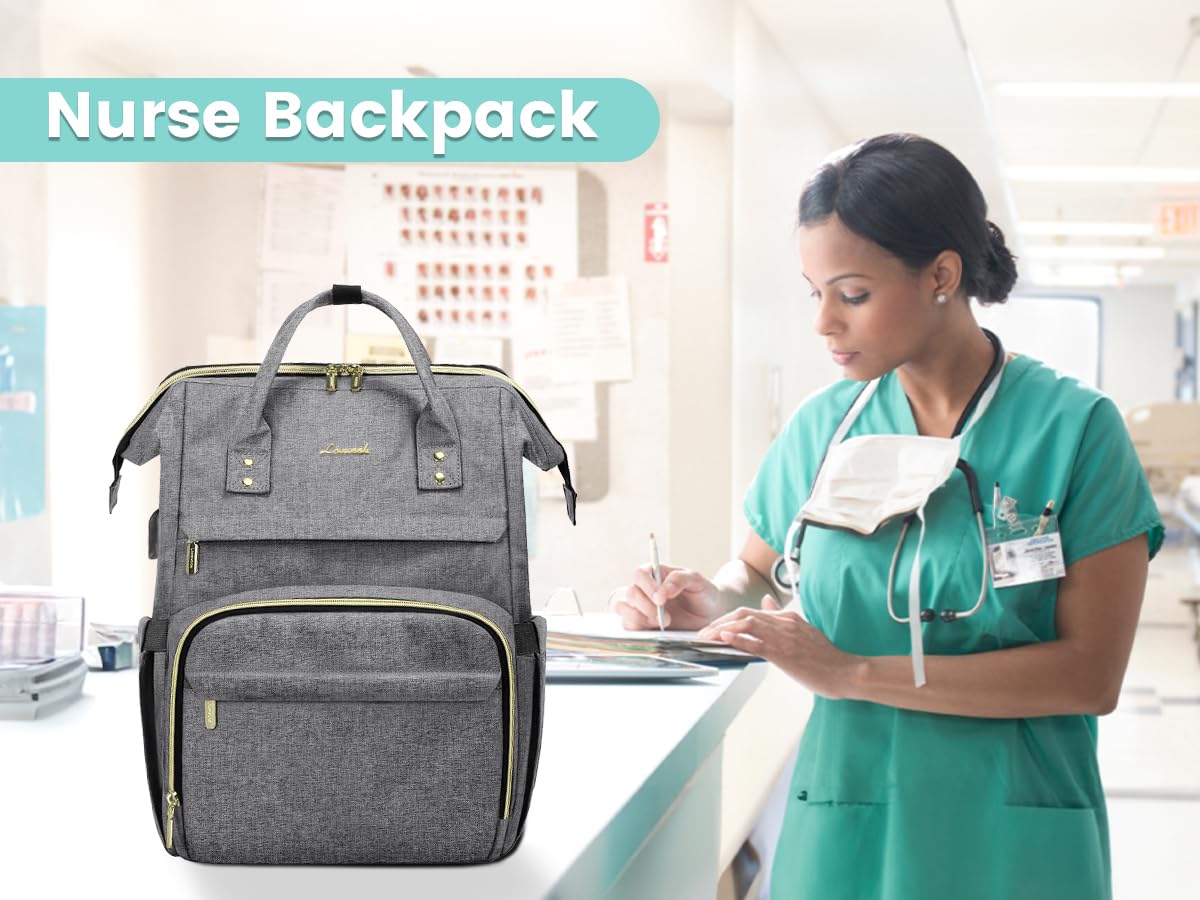 Foto 7 pulgar | Mochila para Laptop Lovevook 15.6 Pulgadas Impermeable Gris - Venta Internacional