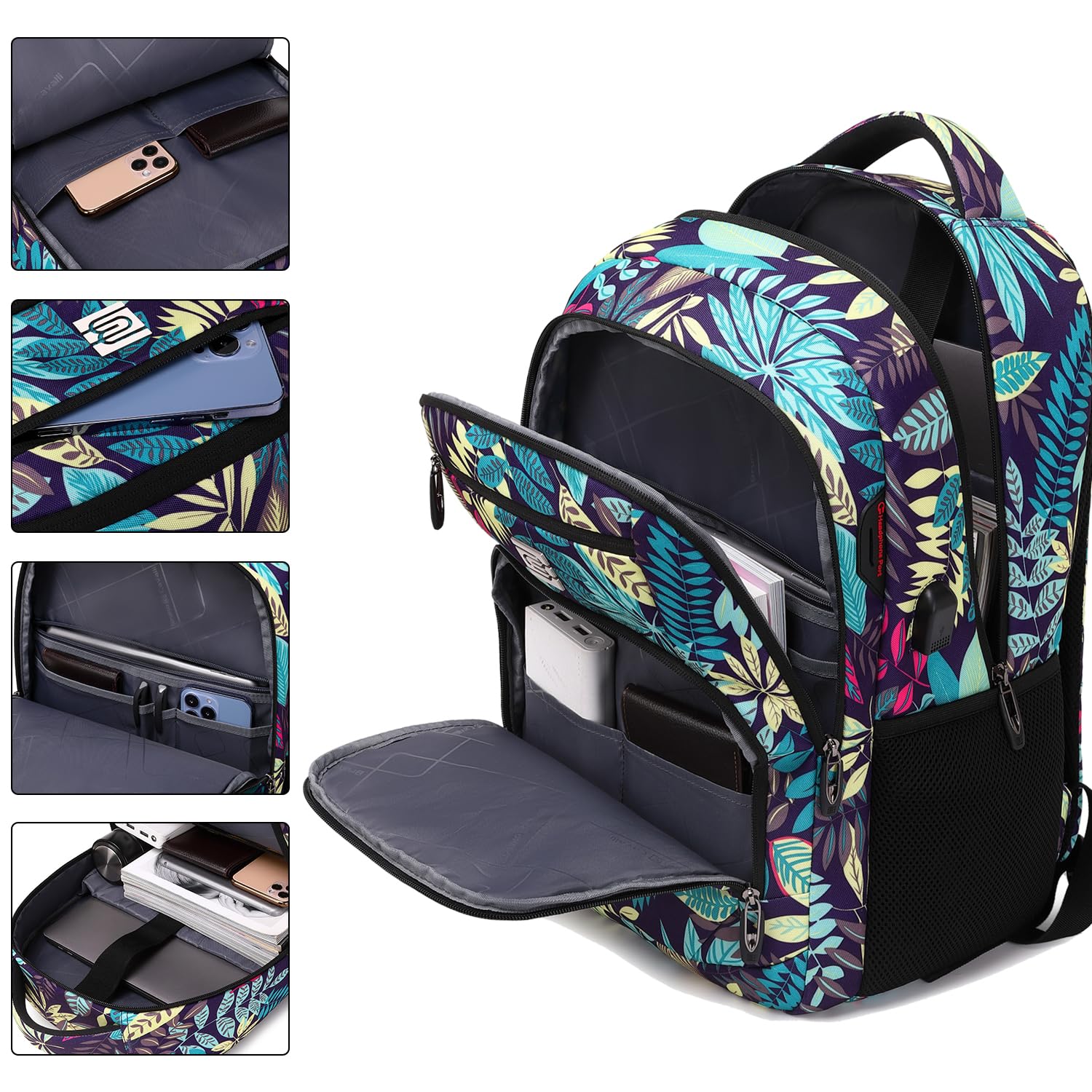 Foto 3 | Mochila Volher para Laptop de 15.6"-Venta Internacional
