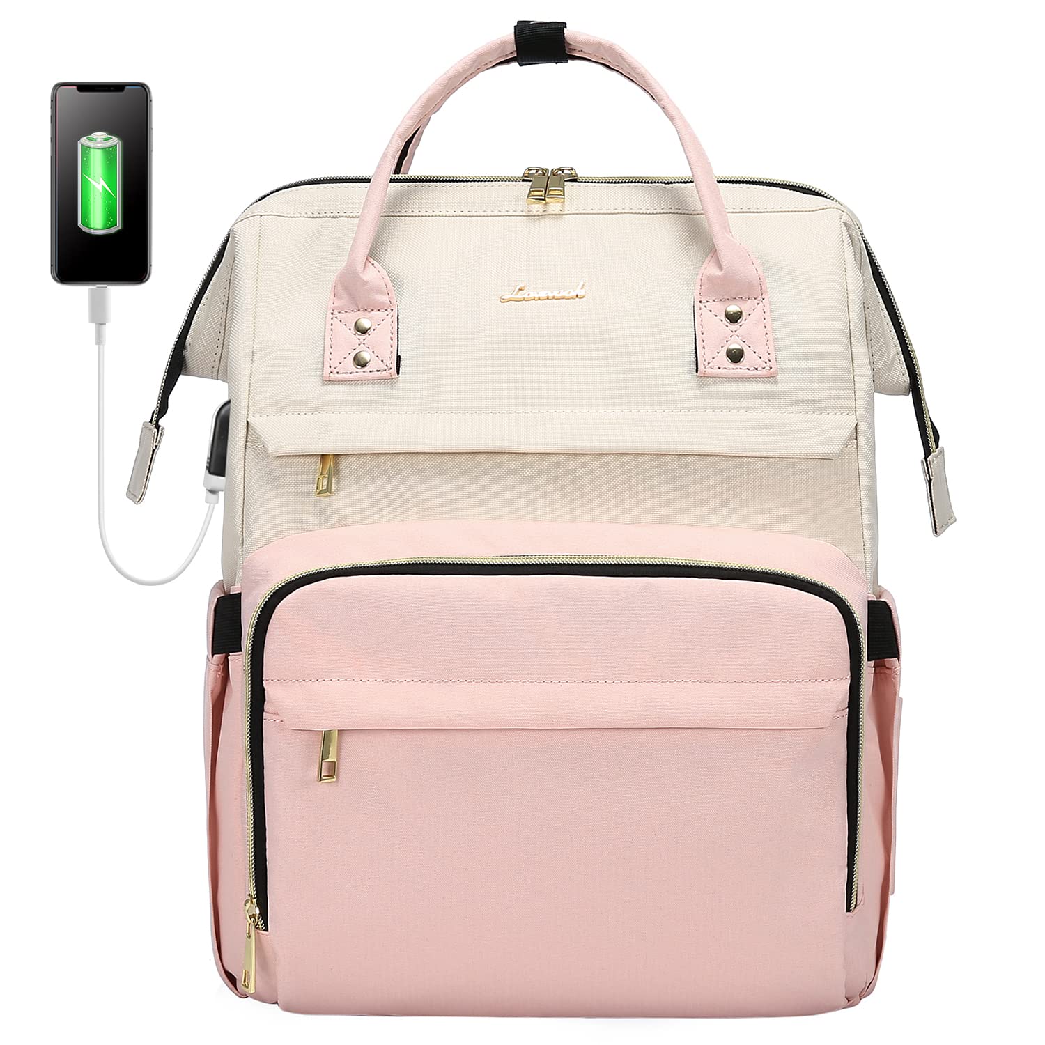 Foto 1 | Mochila Lovevook Rosa para Laptop de 17 Pulgadas - Venta Internacional