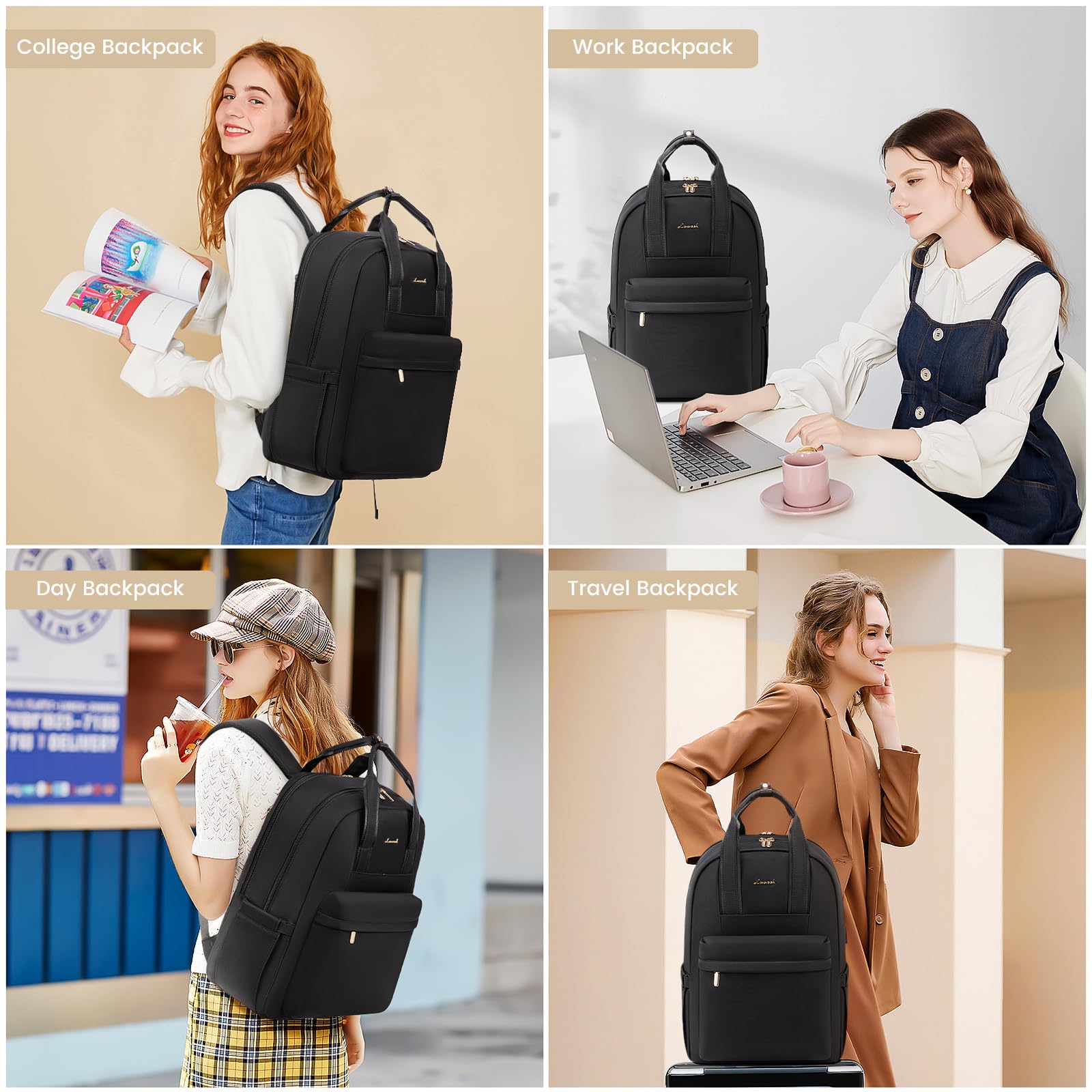 Foto 6 | Mochila para Laptop Lovevook 15.6 Pulgadas - Venta Internacional