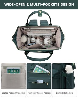 Foto 2 | Mochila para Laptop Lovevook 17 Pulgadas Verde - Venta Internacional
