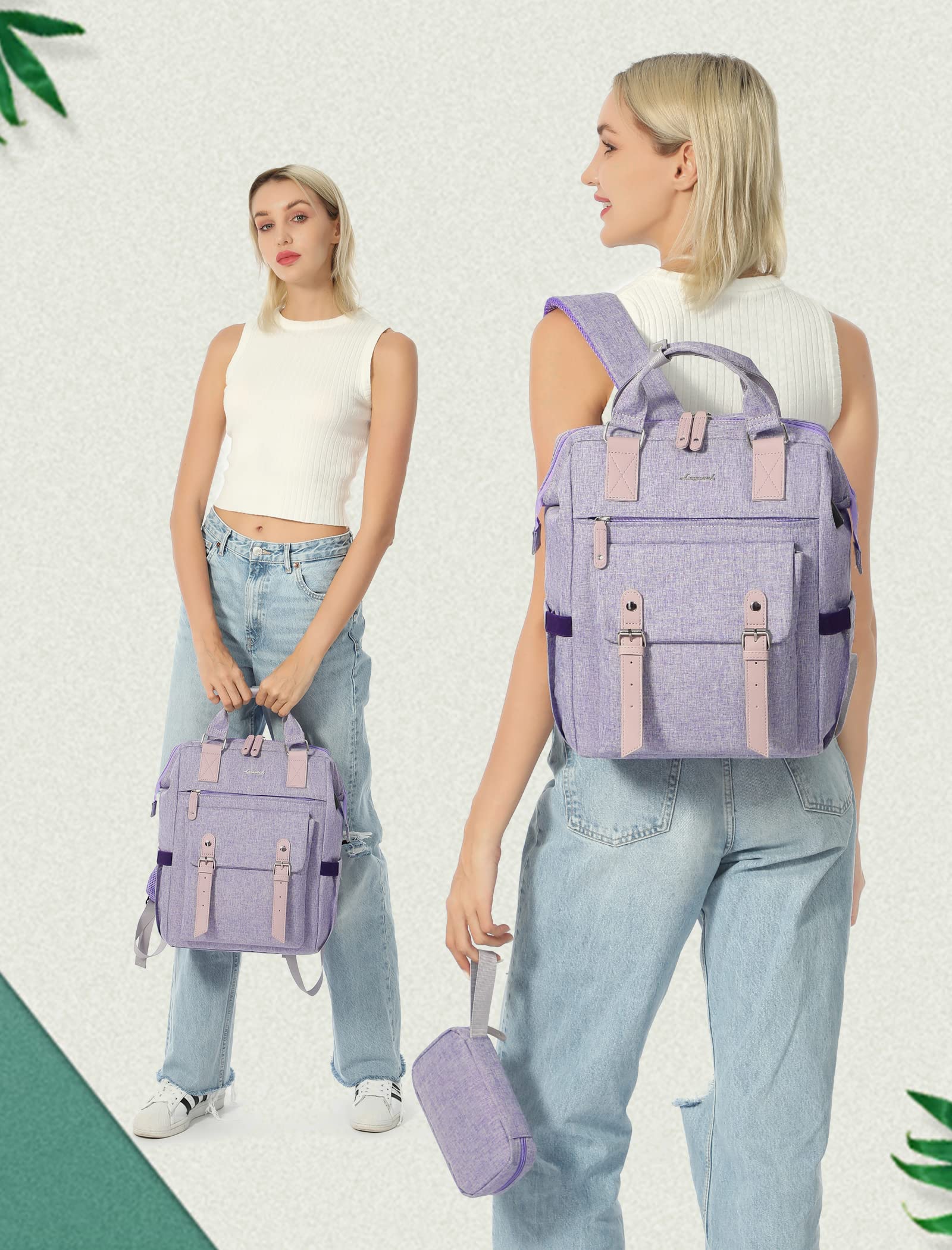 Foto 5 | Mochila para Portátil Lovevook con Puerto Usb - Venta Internacional