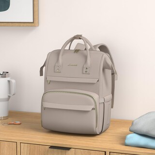 Foto 2 | Mochila Lovevook College para Laptop 15.6" Impermeable Gris Oscuro - Venta Internacional