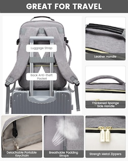 Foto 7 | Mochila de Viaje Lovevook Impermeable - Venta Internacional