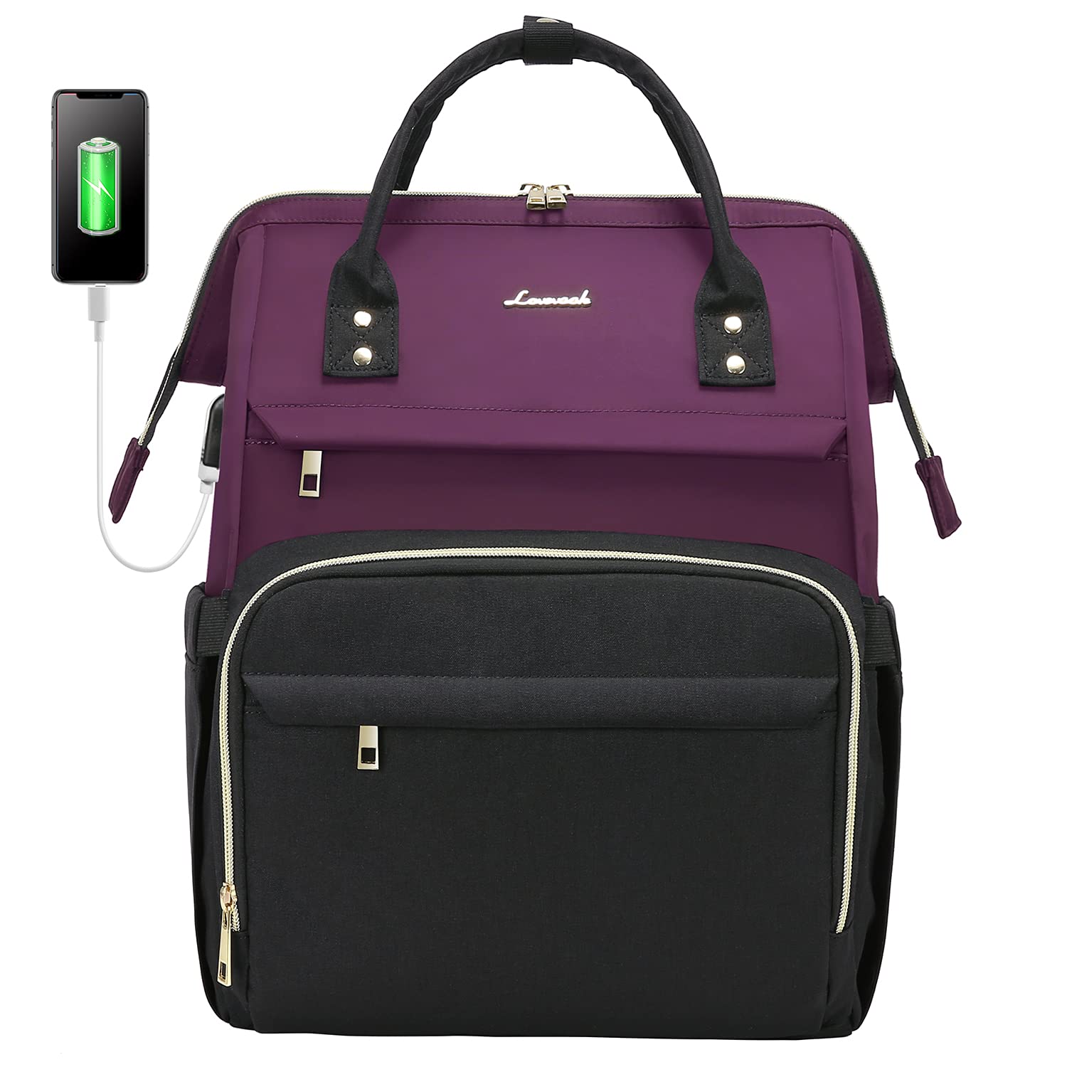 Foto 5 pulgar | Mochila para Portátil Lovevook Fashion Business Morada - Venta Internacional