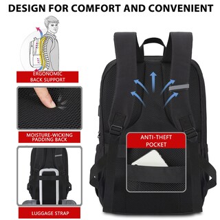 Foto 4 | Mochila Maxtop Travel Laptop 18.4 Pulgadas - Venta Internacional