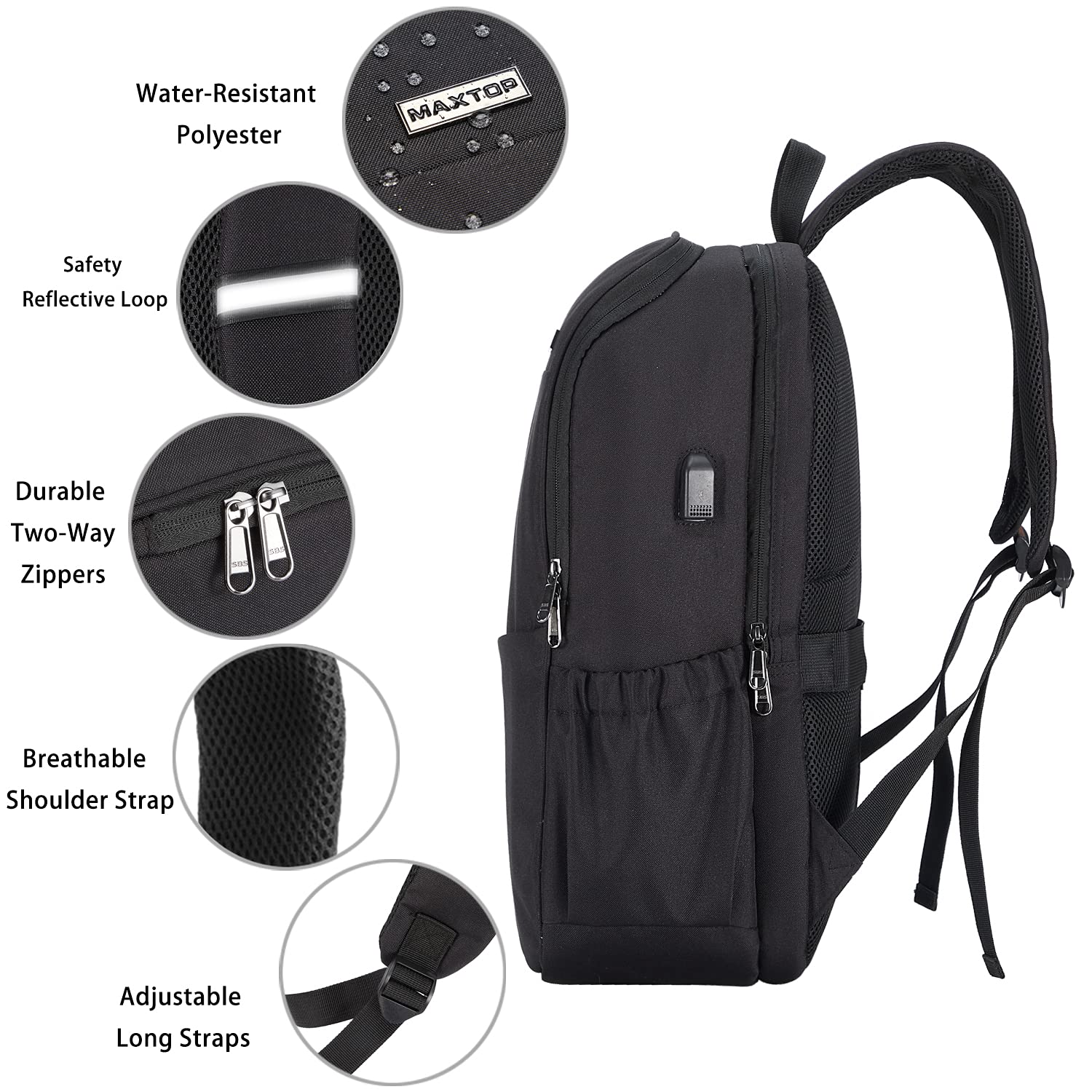 Foto 7 pulgar | Mochila Maxtop Travel Laptop 18.4 Pulgadas - Venta Internacional