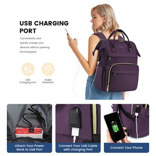 Foto 4 | Mochila Lovevook para Laptop 17 Pulgadas - Venta Internacional