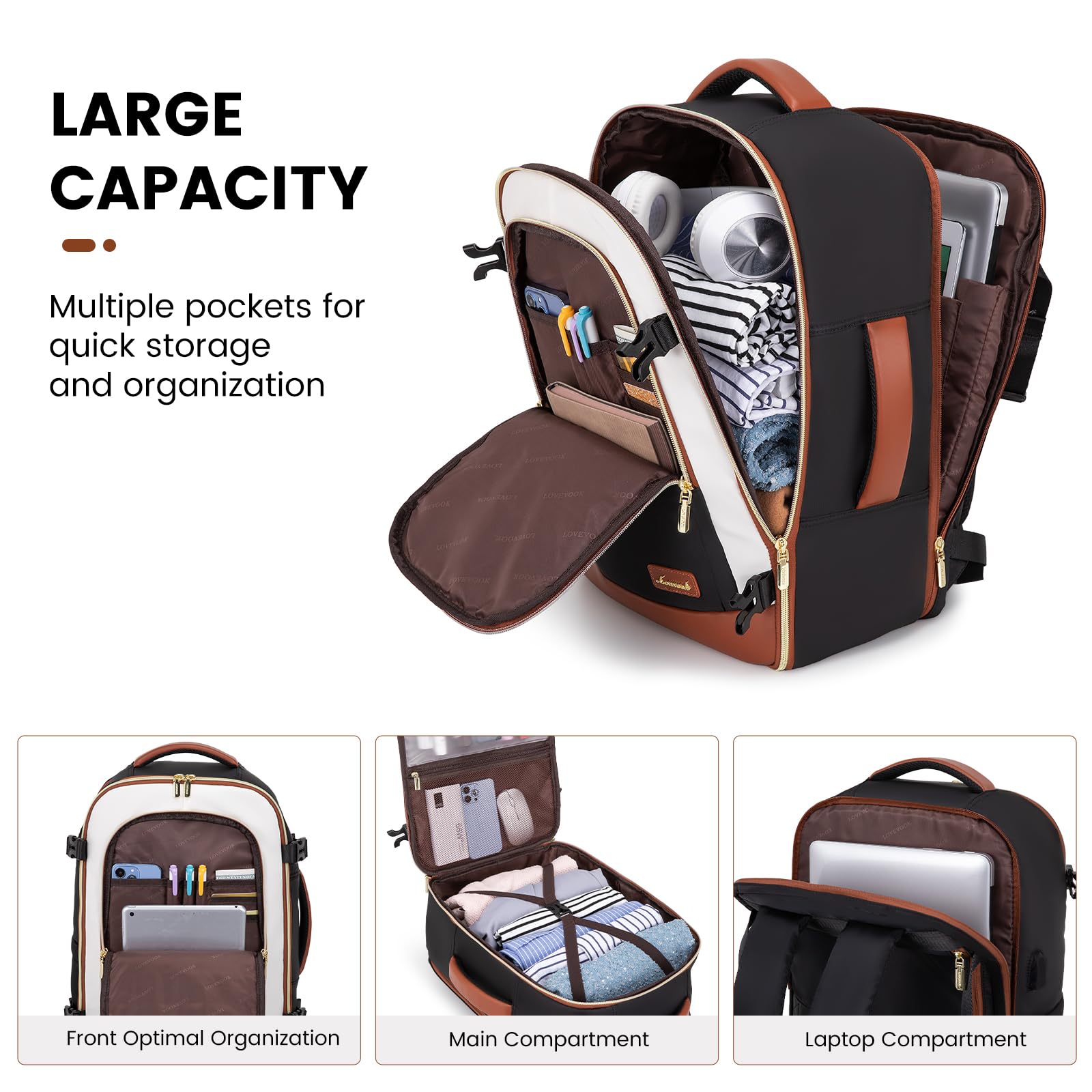 Foto 3 | Mochila Lovevook Café de Viaje-Venta Internacional