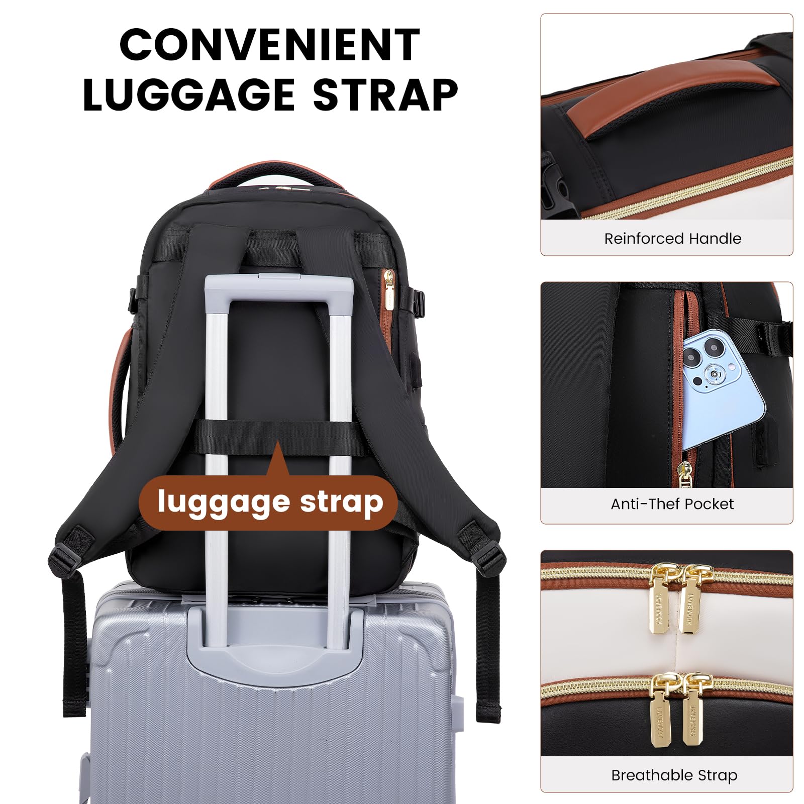 Foto 5 | Mochila Lovevook Café de Viaje-Venta Internacional