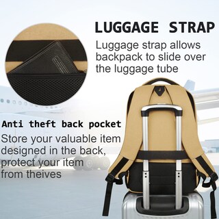 Foto 6 | Mochila para Portátil Volher Business Travel Antirrobo 15.6 - Venta Internacional