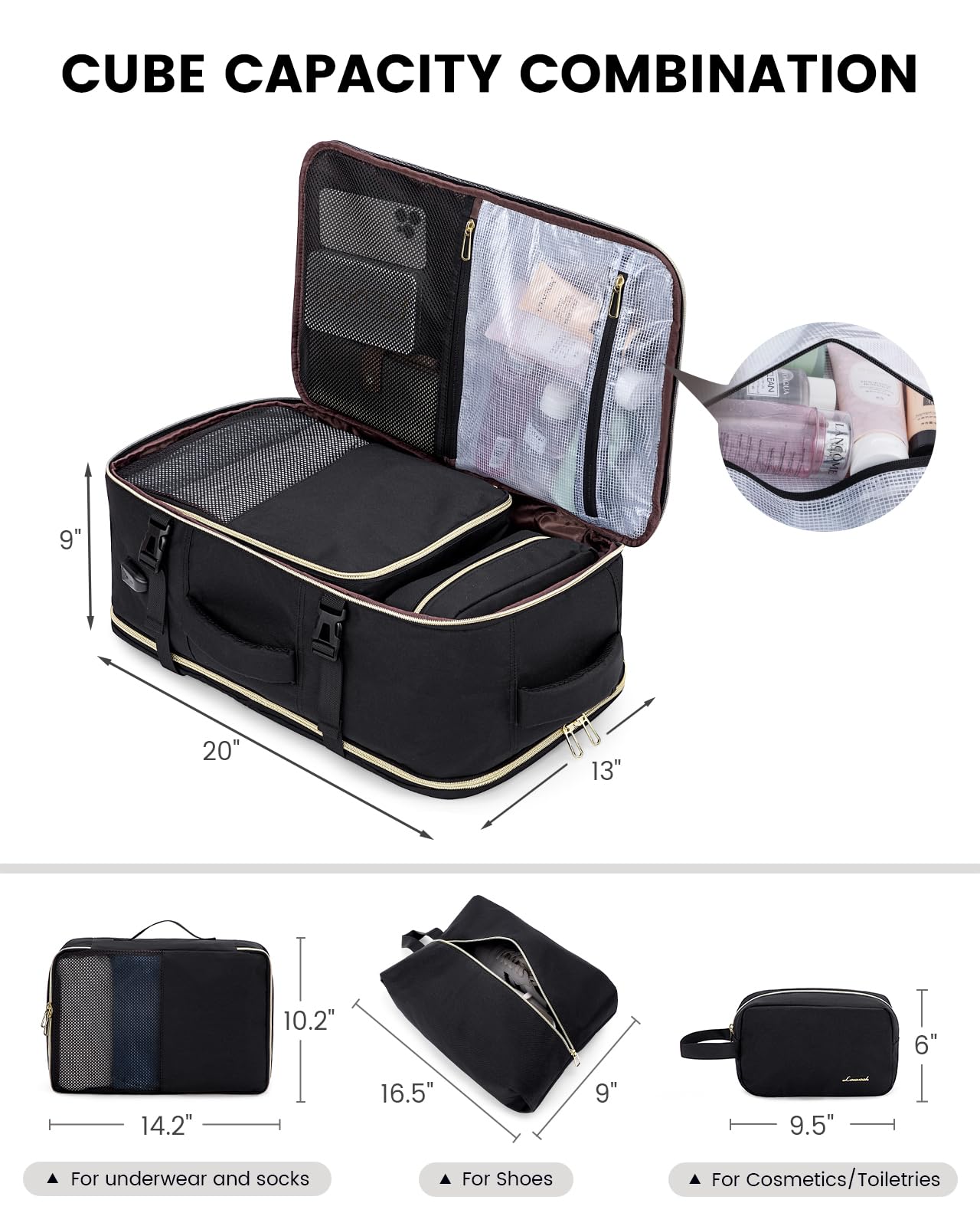 Foto 4 | Mochila de Viaje Lovevook - Venta Internacional