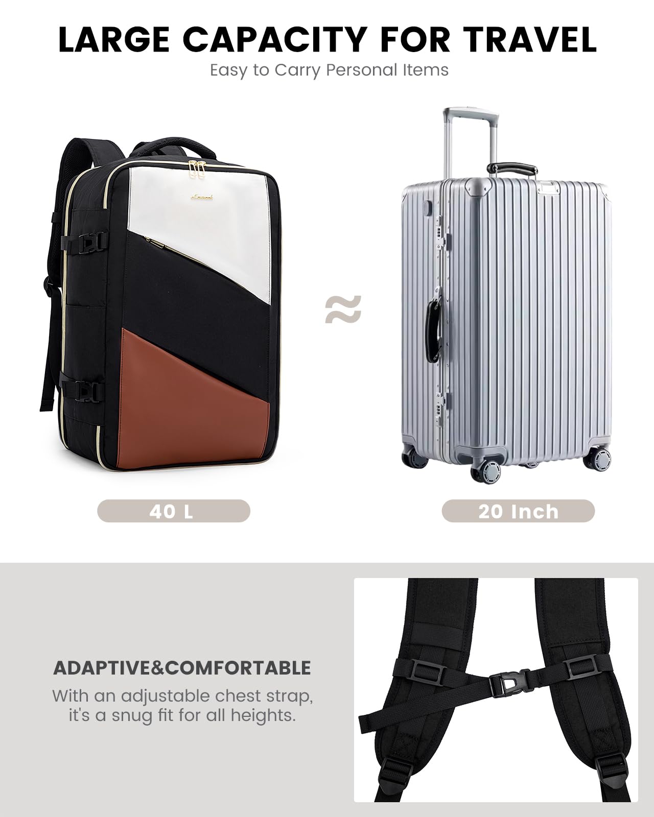 Foto 7 | Mochila de Viaje Lovevook - Venta Internacional