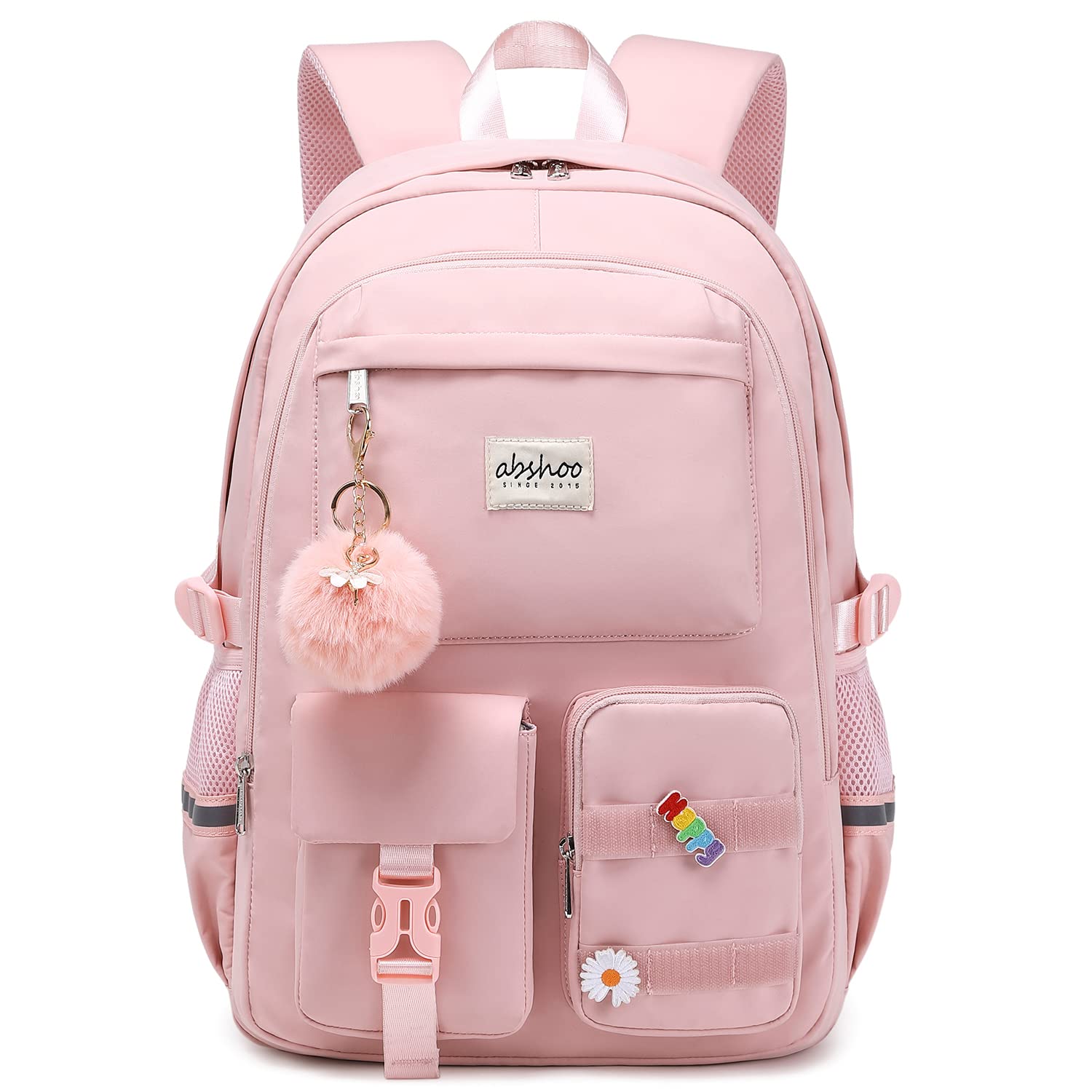 Foto 2 pulgar | Mochila Abshoo Big Student Rosa - Venta Internacional