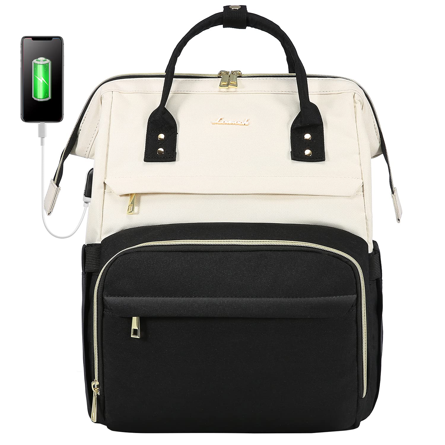 Foto 1 | Mochila Lovevook Beige para Laptop de 15.6"-Venta Internacional