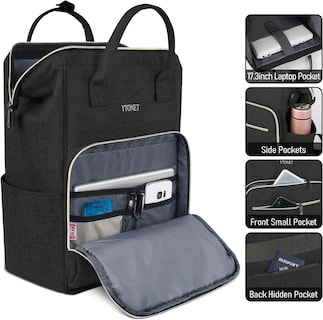 Foto 3 | Mochila Ytonet para Laptop 17,3'' Negro - Venta Internacional