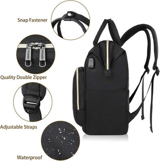 Foto 4 | Mochila Ytonet para Laptop 17,3'' Negro - Venta Internacional