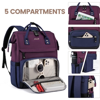 Foto 3 | Mochila Lovevook para Laptop de 15.6"-Venta Internacional