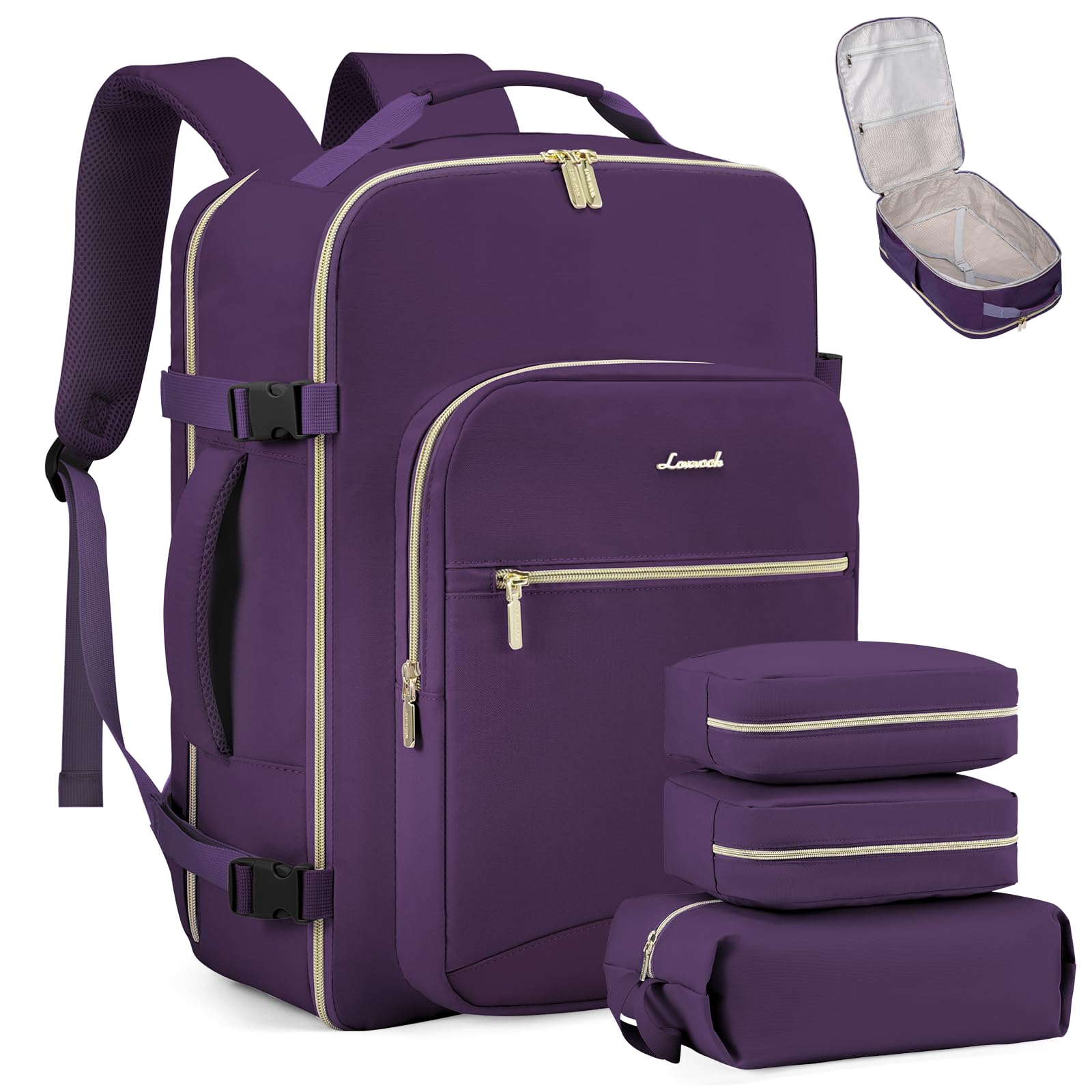 Foto 2 pulgar | Mochila de Viaje Lovevook Carry On para Portátil de 17 Pulgadas a Prueba de Agua 40 L- Venta Internacional