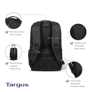Foto 6 | Mochila Targus Legend Iq para Laptop 16 Pulgadas Negro - Venta Internacional