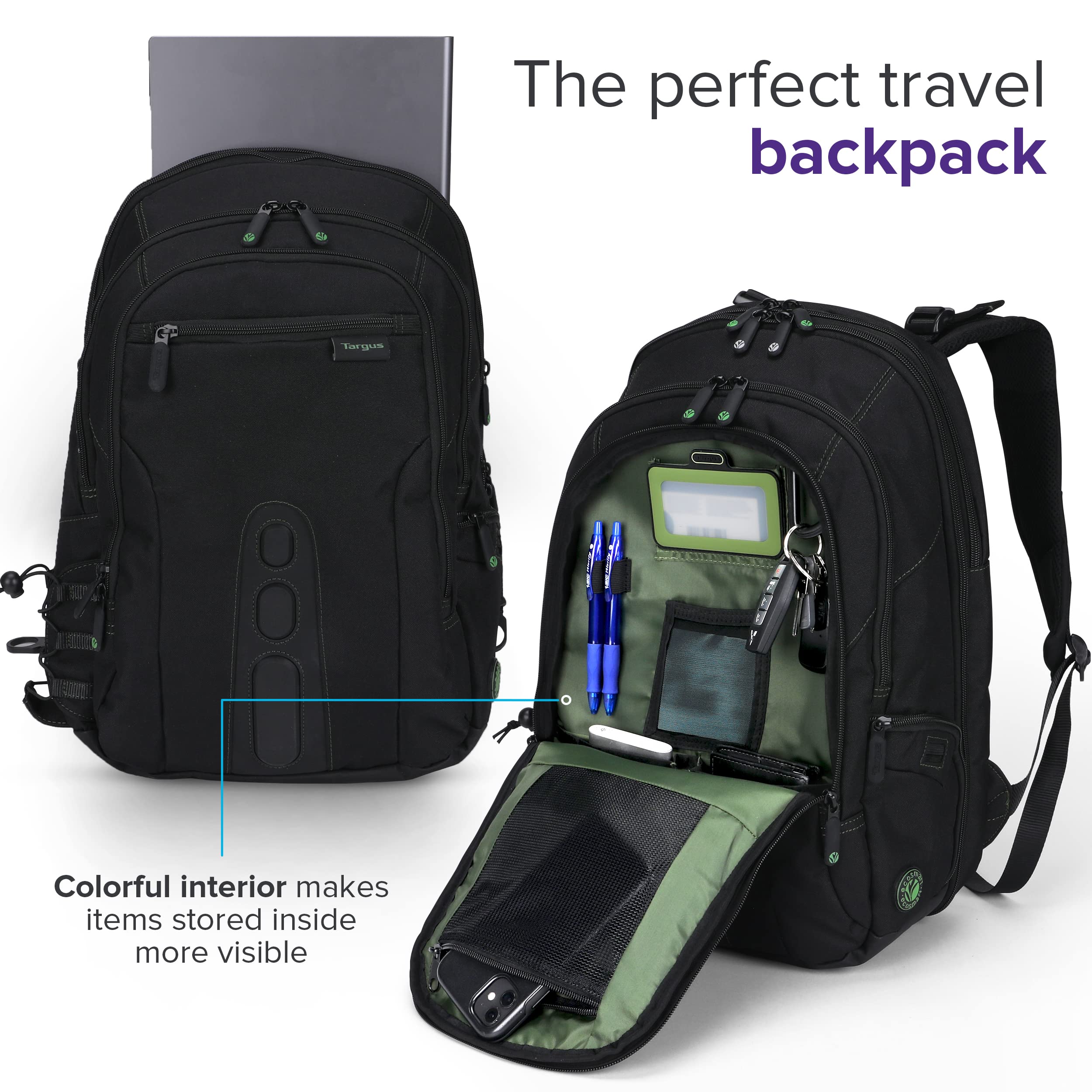 Foto 3 pulgar | Mochila Targus Spruce Ecosmart Travel para Laptop 17 Pulgadas - Venta Internacional