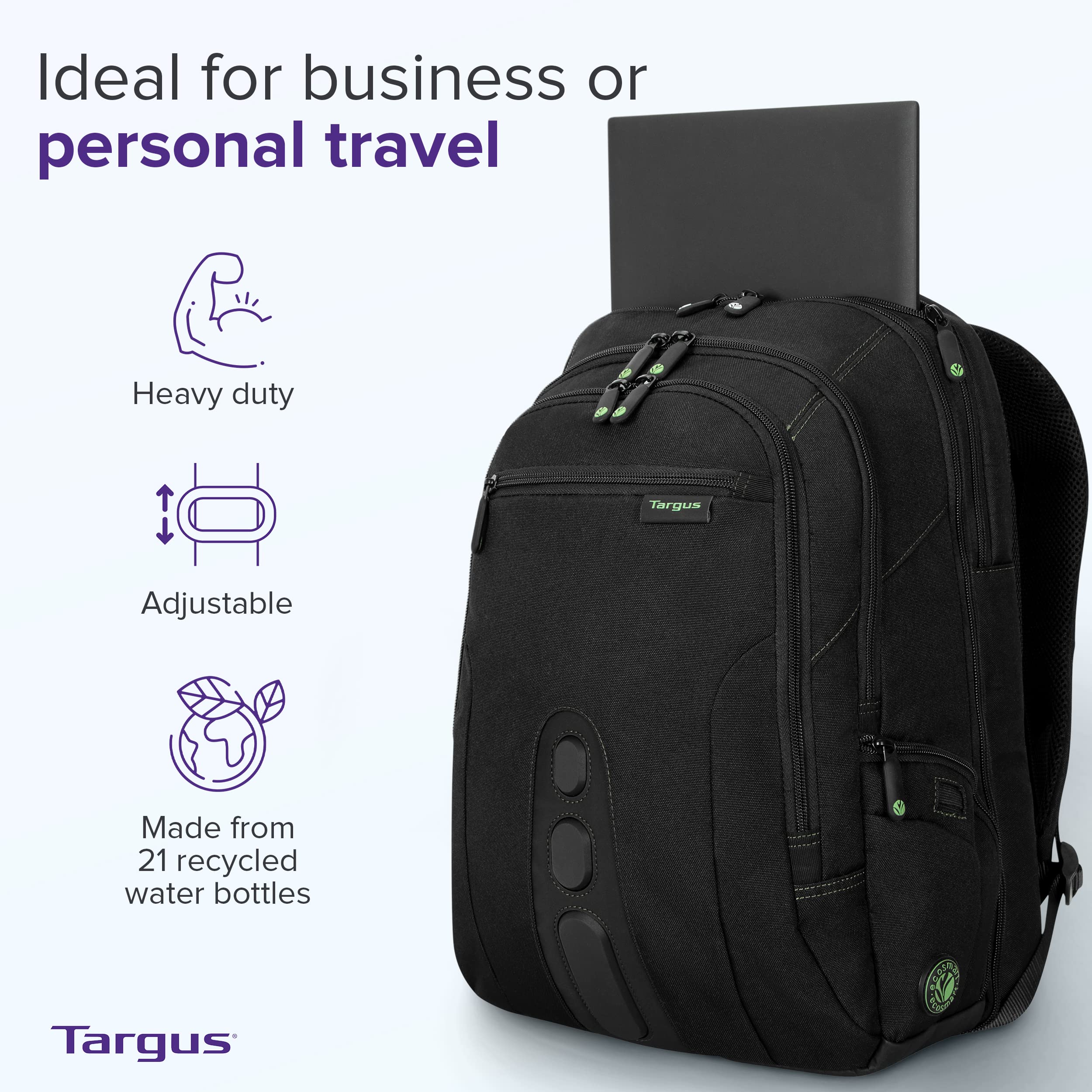 Foto 4 pulgar | Mochila Targus Spruce Ecosmart Travel para Laptop 17 Pulgadas - Venta Internacional