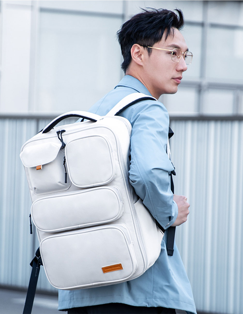 Foto 2 | Mochila Casual Marca Mark Ryden Modelo 9004 Color Beige Repelente Al Agua