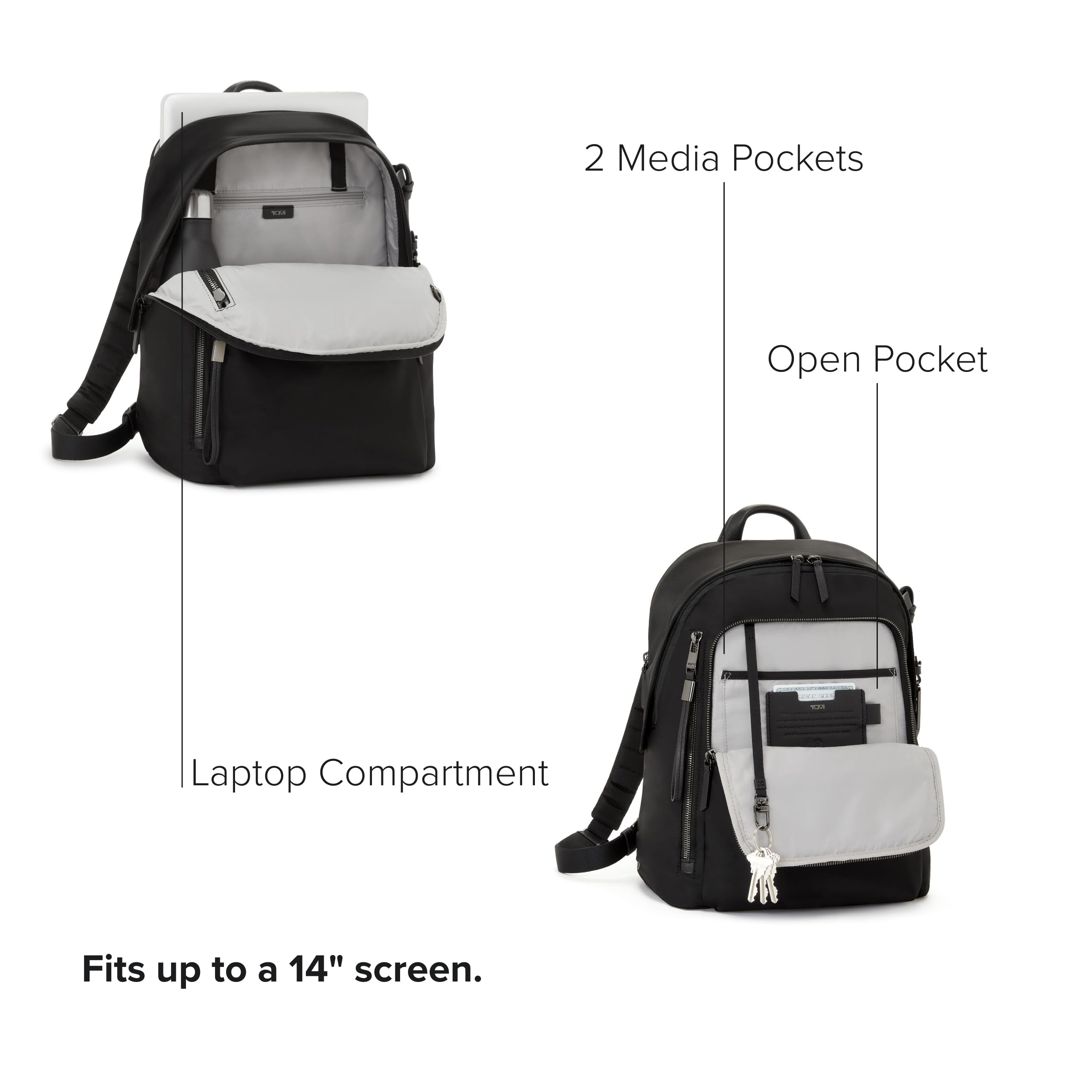 Foto 4 pulgar | Mochila Tumi Voyageur Halsey Para Moda Empresarial, 14 Pulgadas, Negra - Venta Internacional.