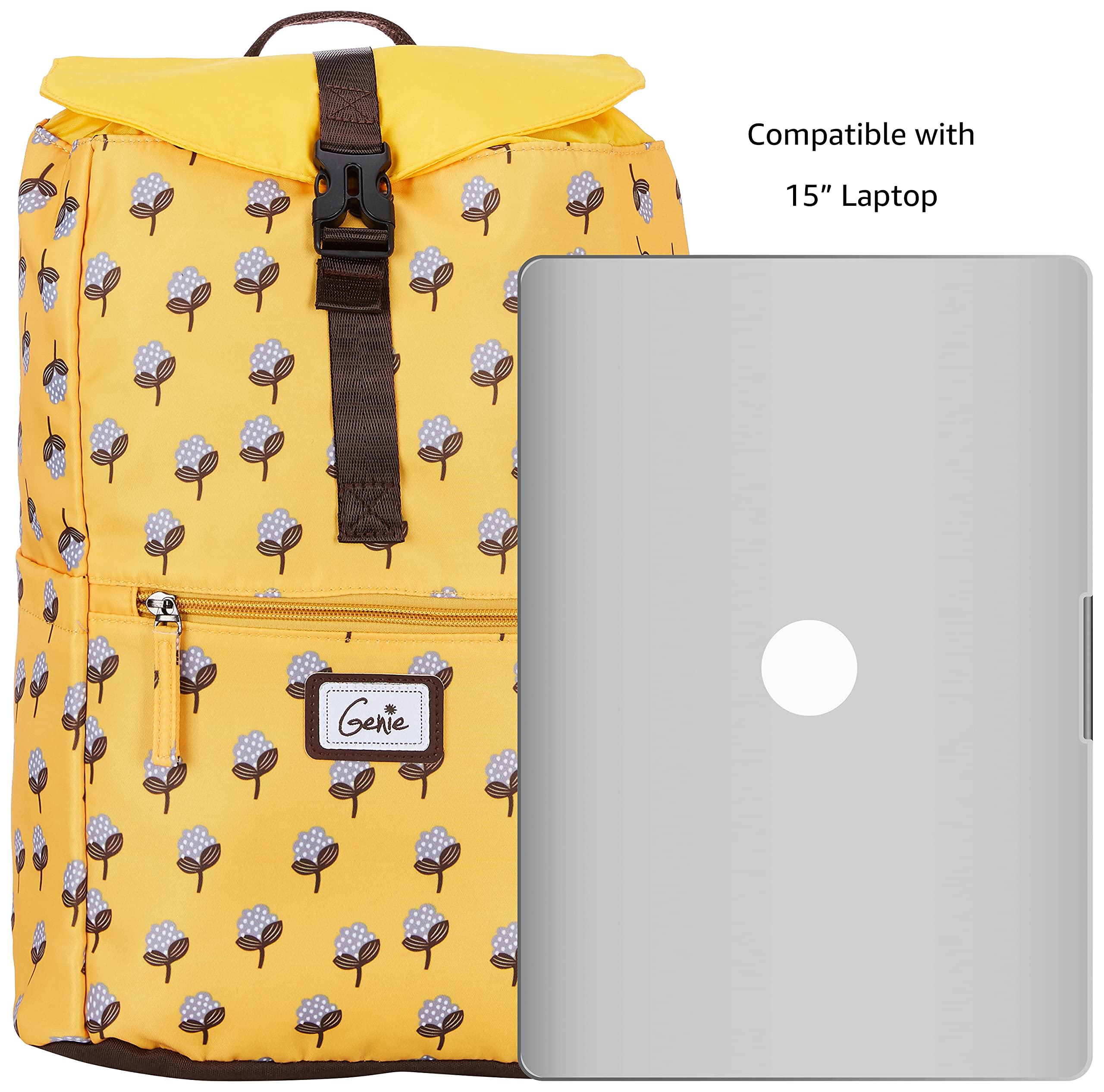 Foto 3 | Mochila Genie Dew Sun Yellow 16l Para Portátil Resistente Al Agua - Venta Internacional.