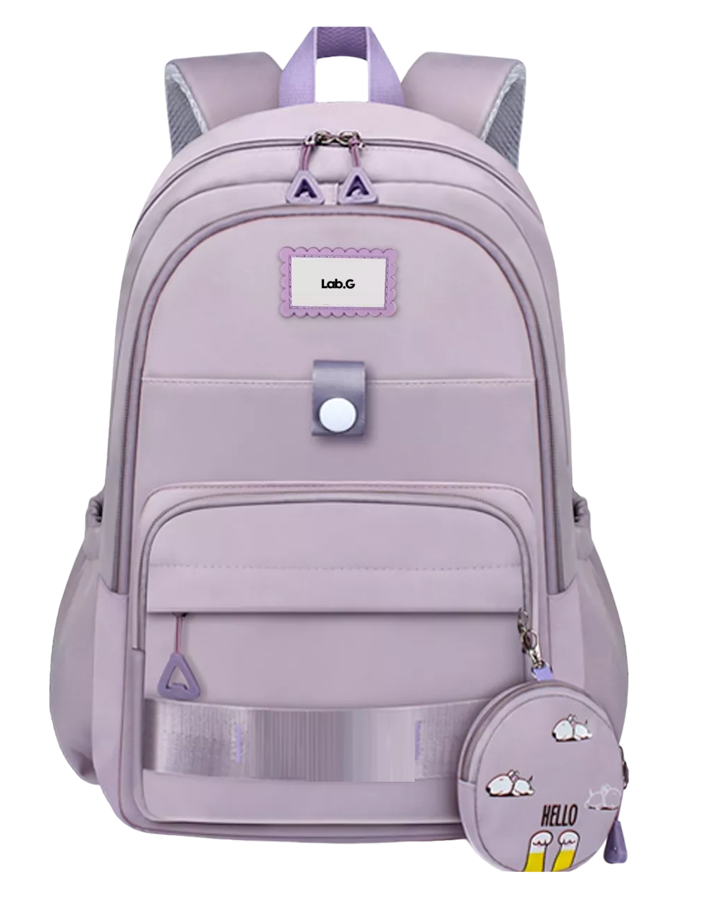 Foto 1 | Mochila Escolar Lab.g De Viaje Bolsa Juvenil De Moda Para Laptop Color Violeta